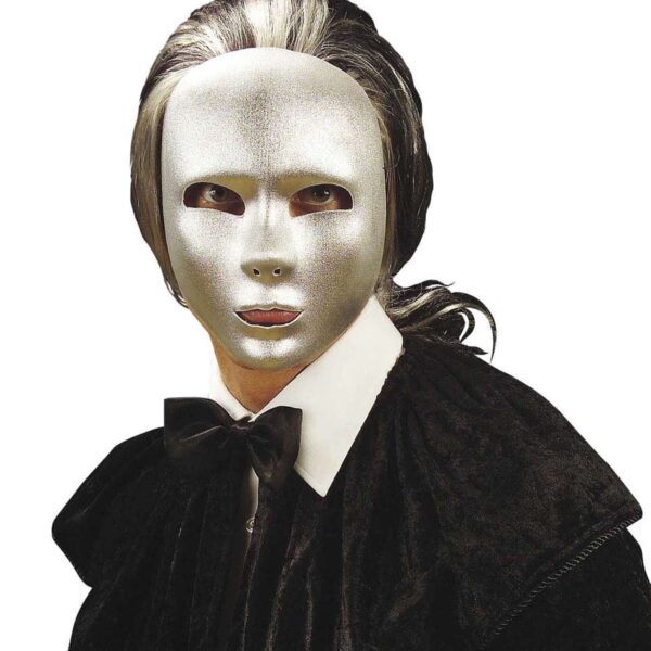 Maschera Argento in Tessuto