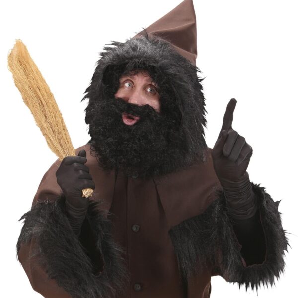 Parrucca e Barba Nera da Knech Ruprecht