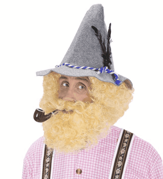 Parrucca e Barba Bionda Tirolese
