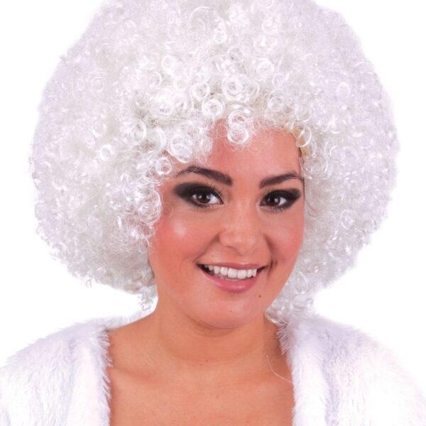 Parrucca Bianca Hippie Afro