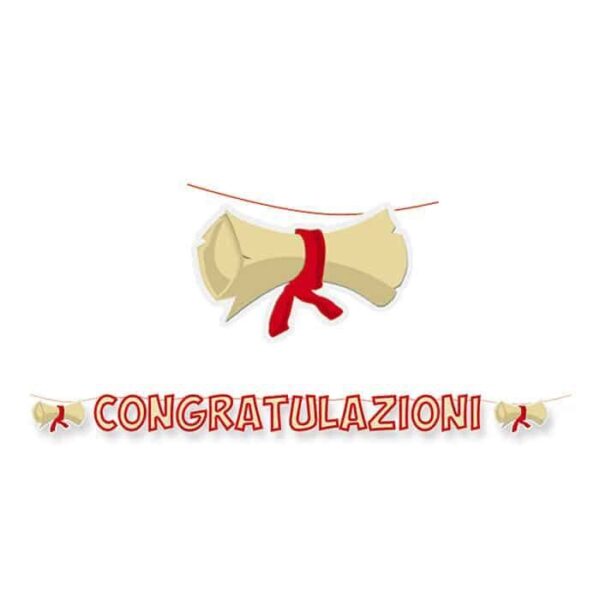 Festone Scritta Maxi Congratulazioni