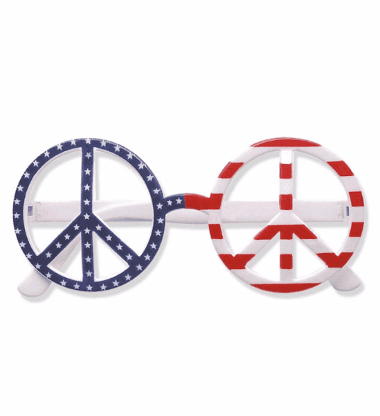 Occhiali Hippie Pace e Amore Americani