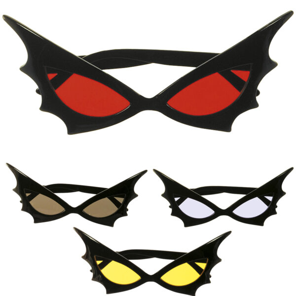 Occhiali da Pipistrello con Lenti Colori Assortiti