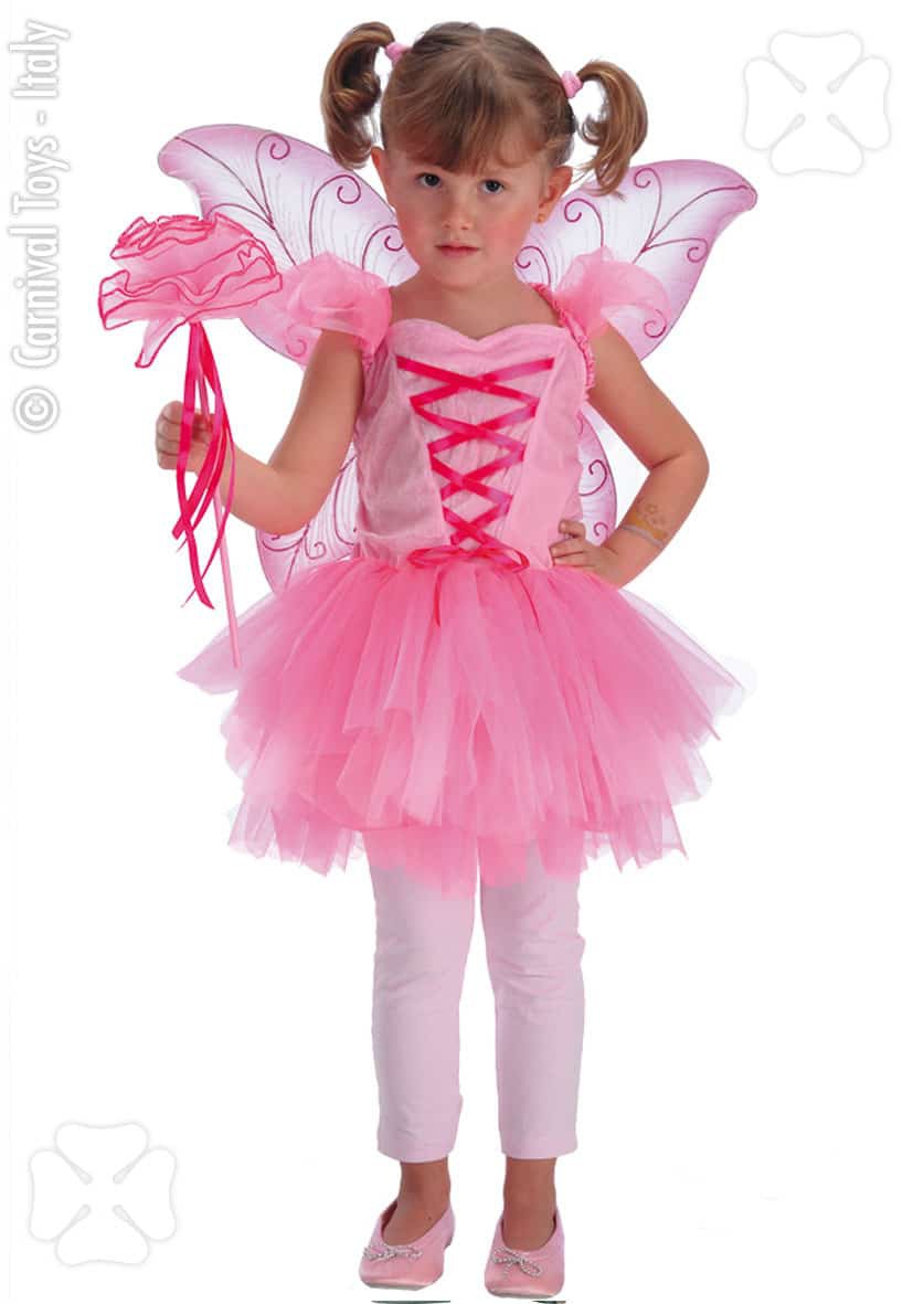 Costume da fatina rosa per bambina - Vegaooparty