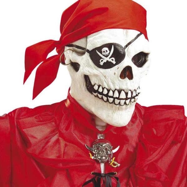 Maschera da Scheletro Pirata in Lattice