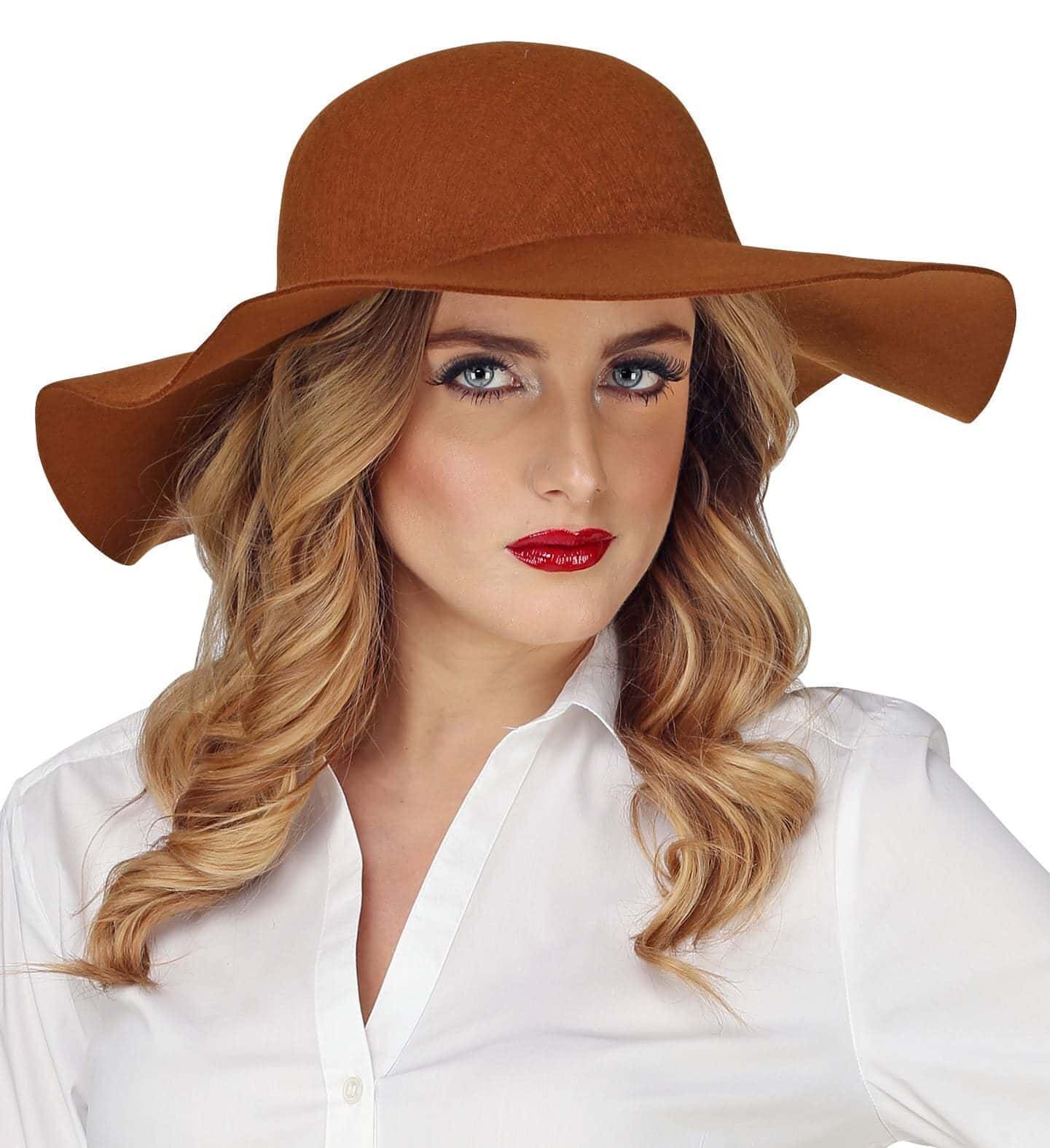 Cappello Marrone Floppy Anni'20
