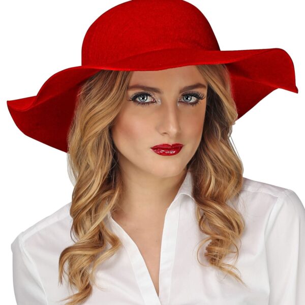 Cappello Rosso Floppy Anni'20
