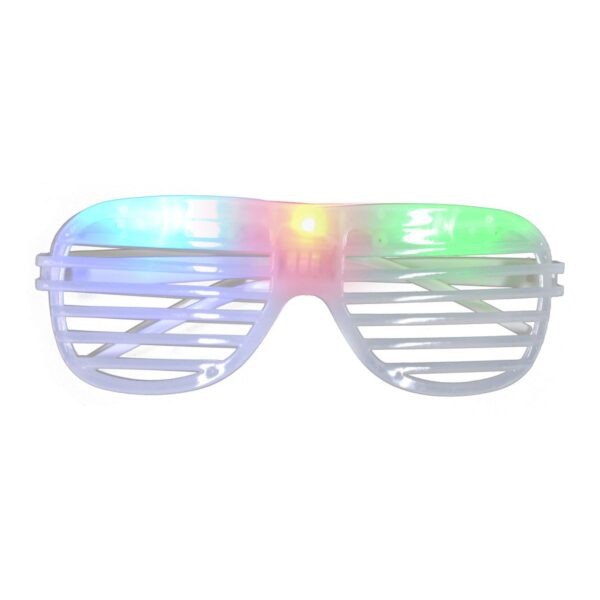 Occhiali Bianchi Anni'80 con Luci Led