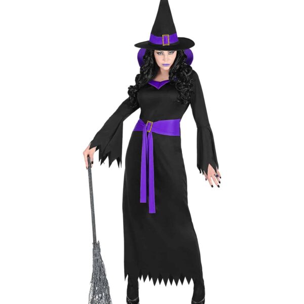Costume da Strega Nero e Blu
