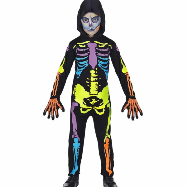 Costume da Scheletro Colorato