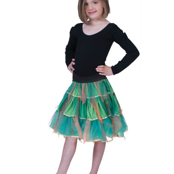 Sottogonna Verde e Oro in Tulle