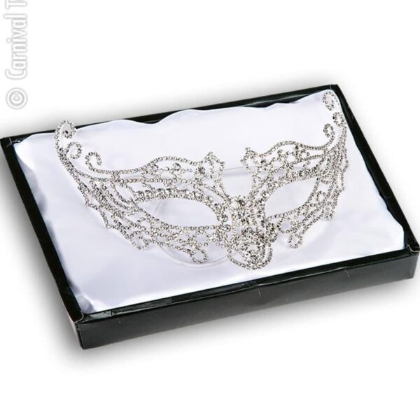 Maschera in Metallo Bianca