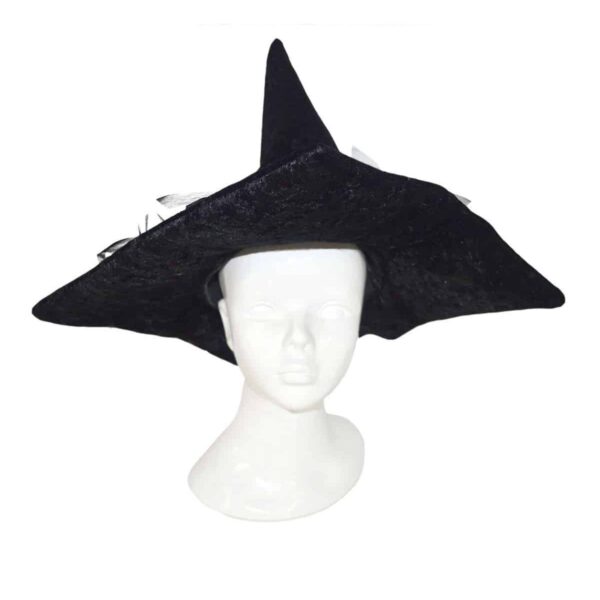 Cappello Nero da Strega in Velluto