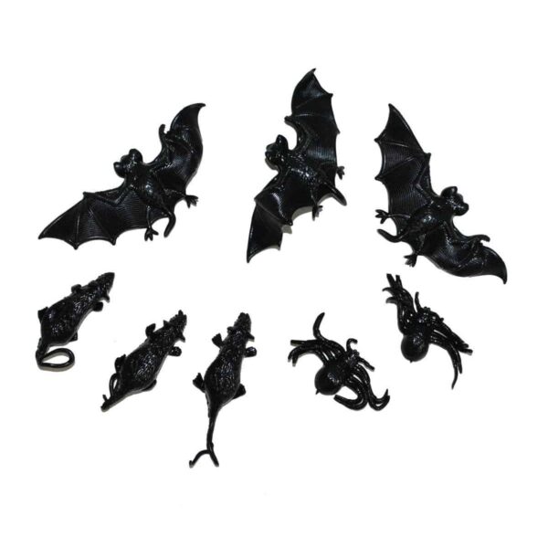 Confezione Pipistrelli e Topi Neri Assortiti