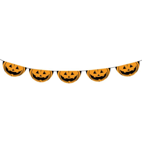 Festone Bandierina Zucche di Halloween