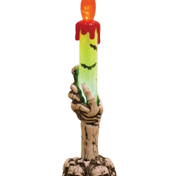 Candelabro Mano di Scheletro a Led