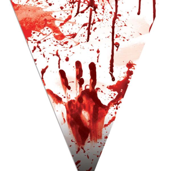 Festone Bandierina Insanguinato Zombie Party
