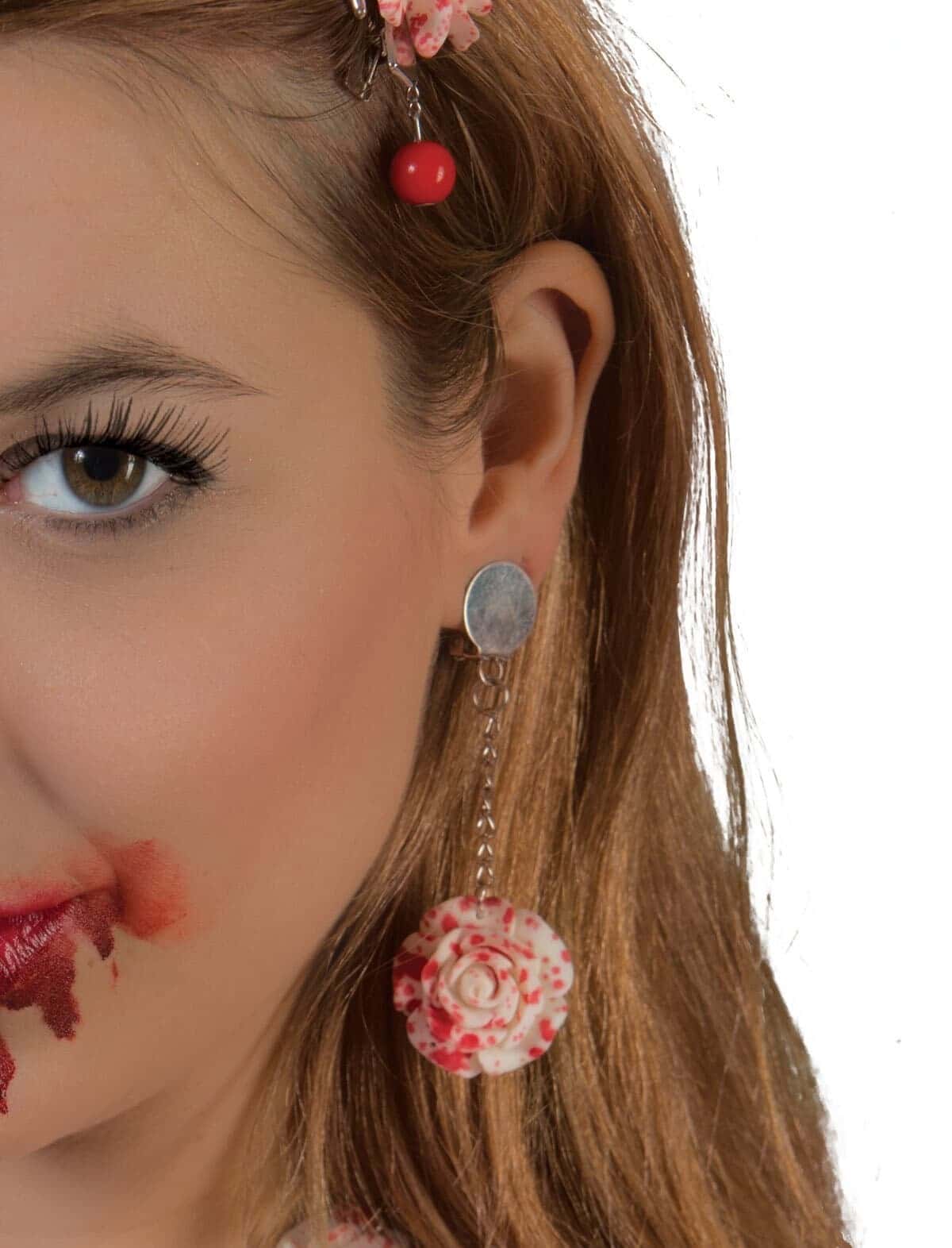 Orecchini Fiore Insanguinato