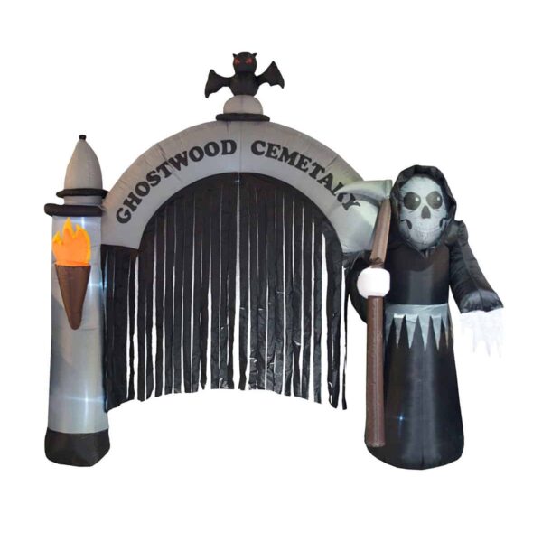 Scenografia Gonfiabile Entrata al Cimitero Fantasma