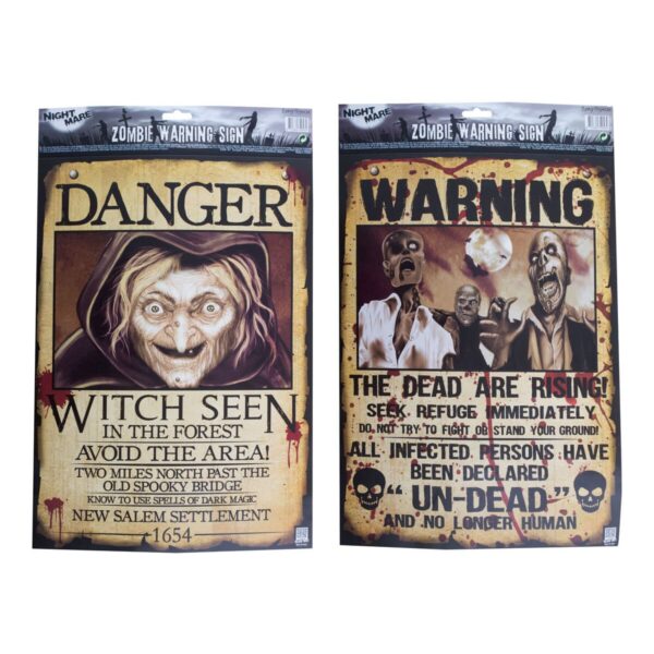 Scenografia Poster Avviso di Pericolo Horror