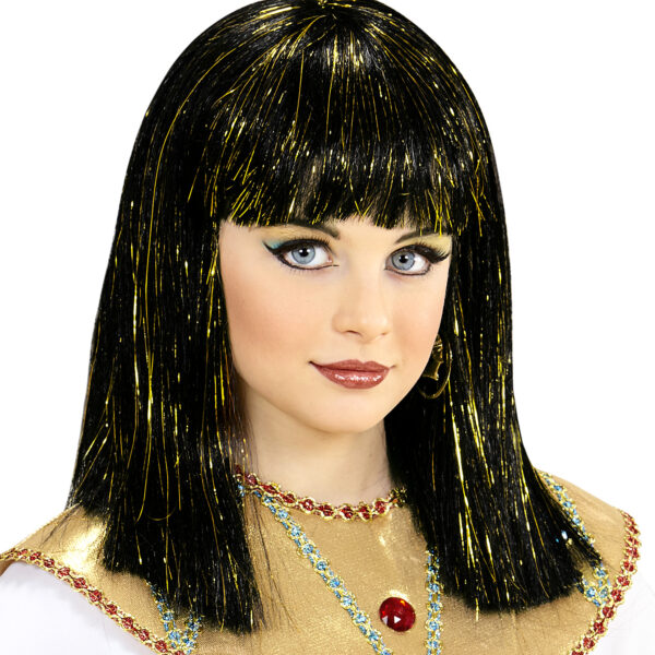 Parrucca Nera e Oro da Cleopatra