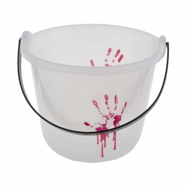 Secchio Bianco Luminescente con Sangue