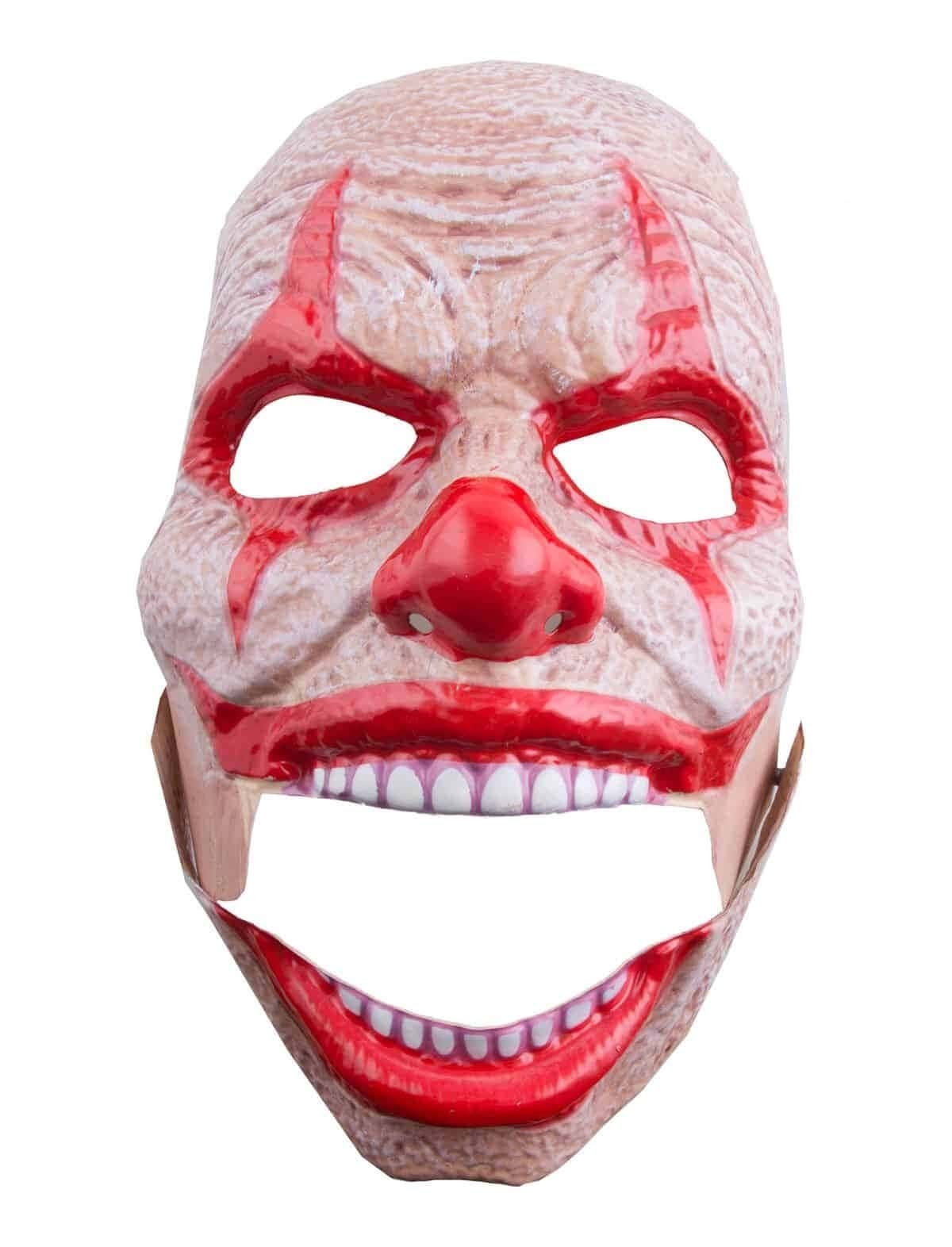 Maschera in Plastica da Clown Malvagio