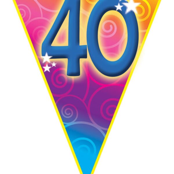 Festone Bandierina Compleanno Numero 40