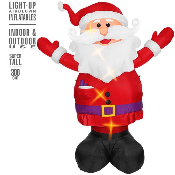 Babbo Natale Gonfiabile e Luminoso