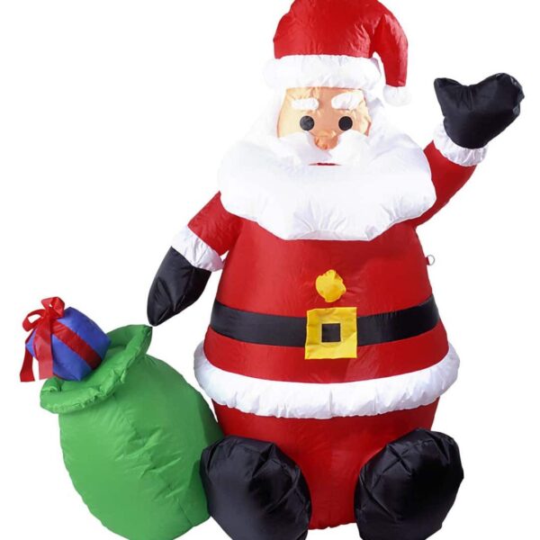 Babbo Natale Gonfiabile Luminoso