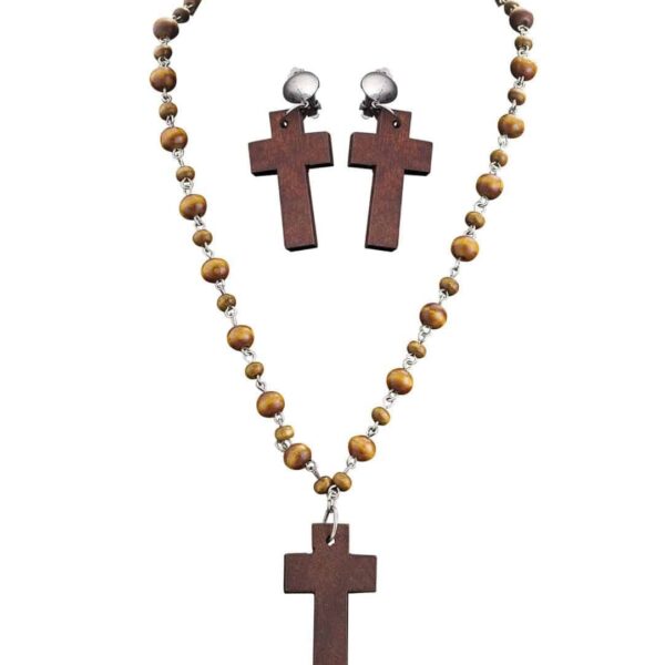 Rosario con Orecchini a Croce