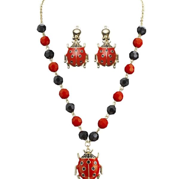 Collana e Orecchini da Coccinella