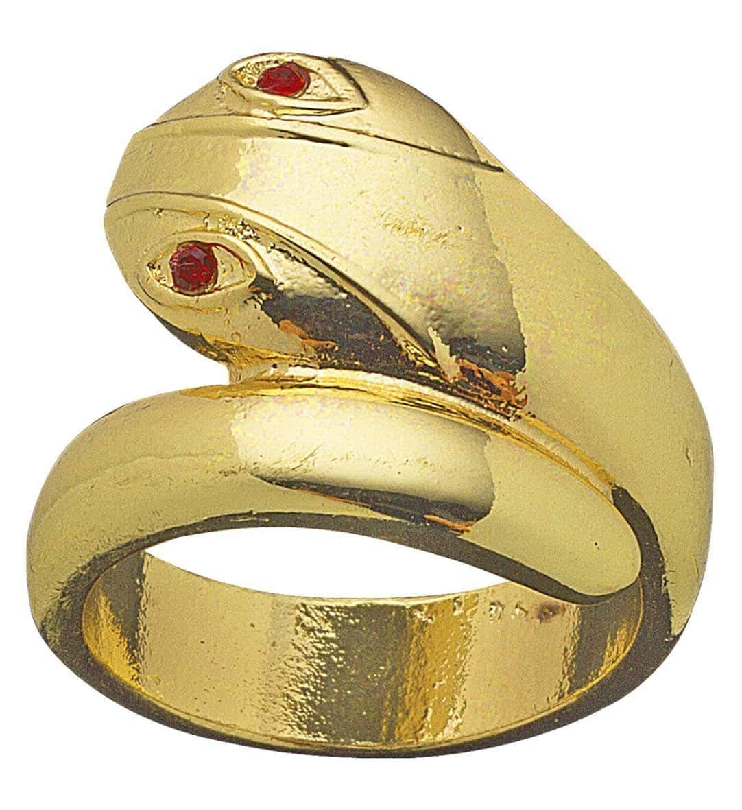 Anello Dorato con Serpente