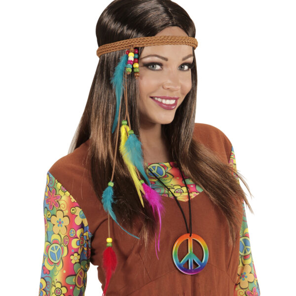 Fascia da Hippie con Perline e Piume