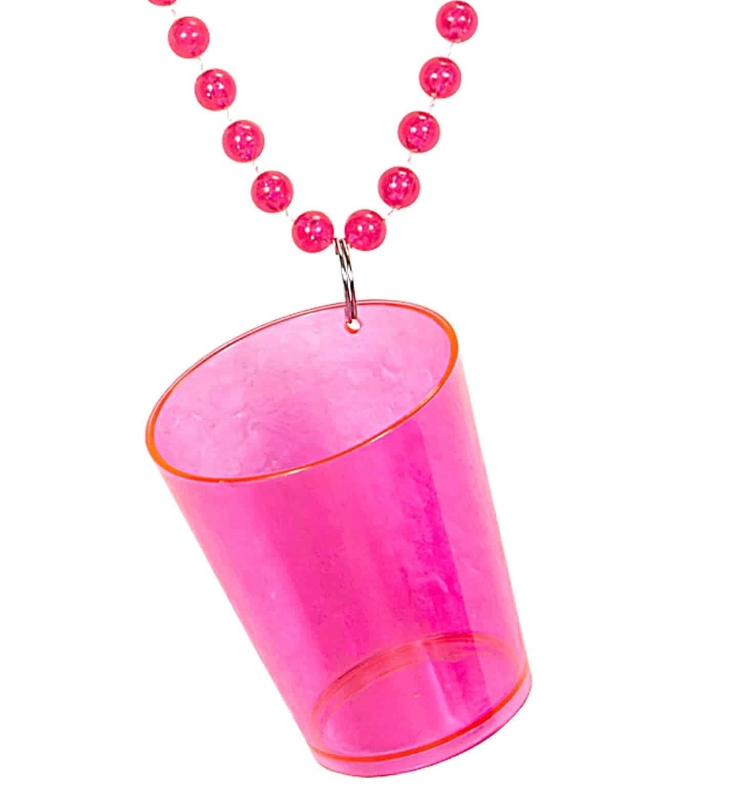 Collana Rosa con Bicchiere da Short
