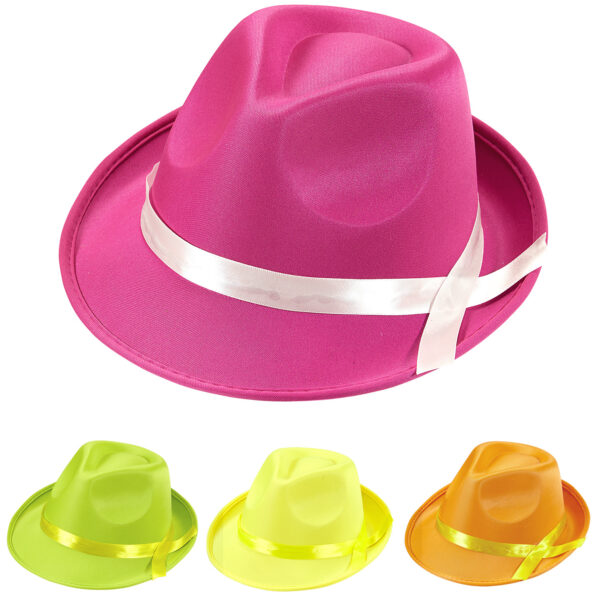 Cappello da Gangster Fluorescente Colori Assortiti