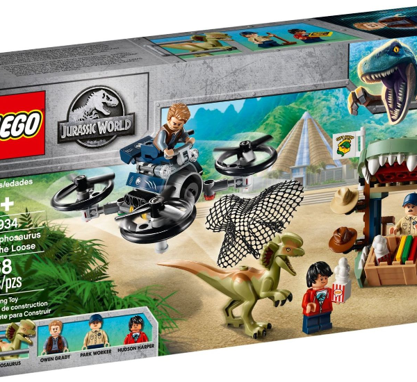 Lego Jurassic World Dilofosauro in fuga