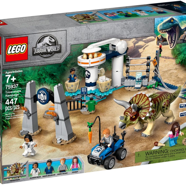 Lego Jurassic World L'assalto del Triceratopo