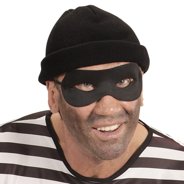 Maschera Domino Nera da Ladro