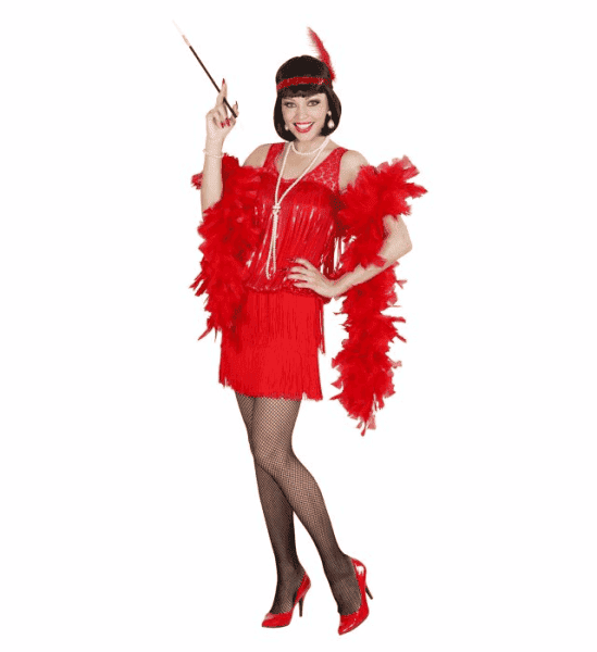 Costume da Charleston Rosso