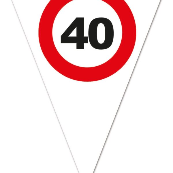 Festone Bandierina Numero Limite 40