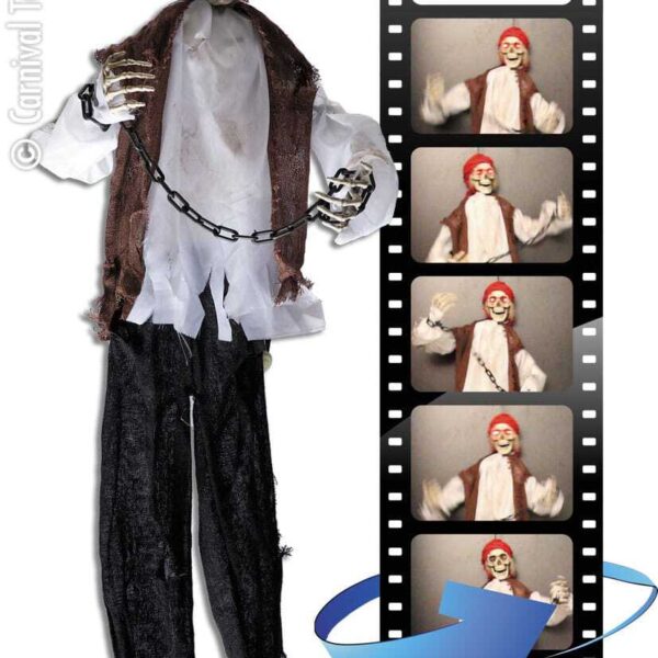 Scenografia Scheletro Pirata da Appendere