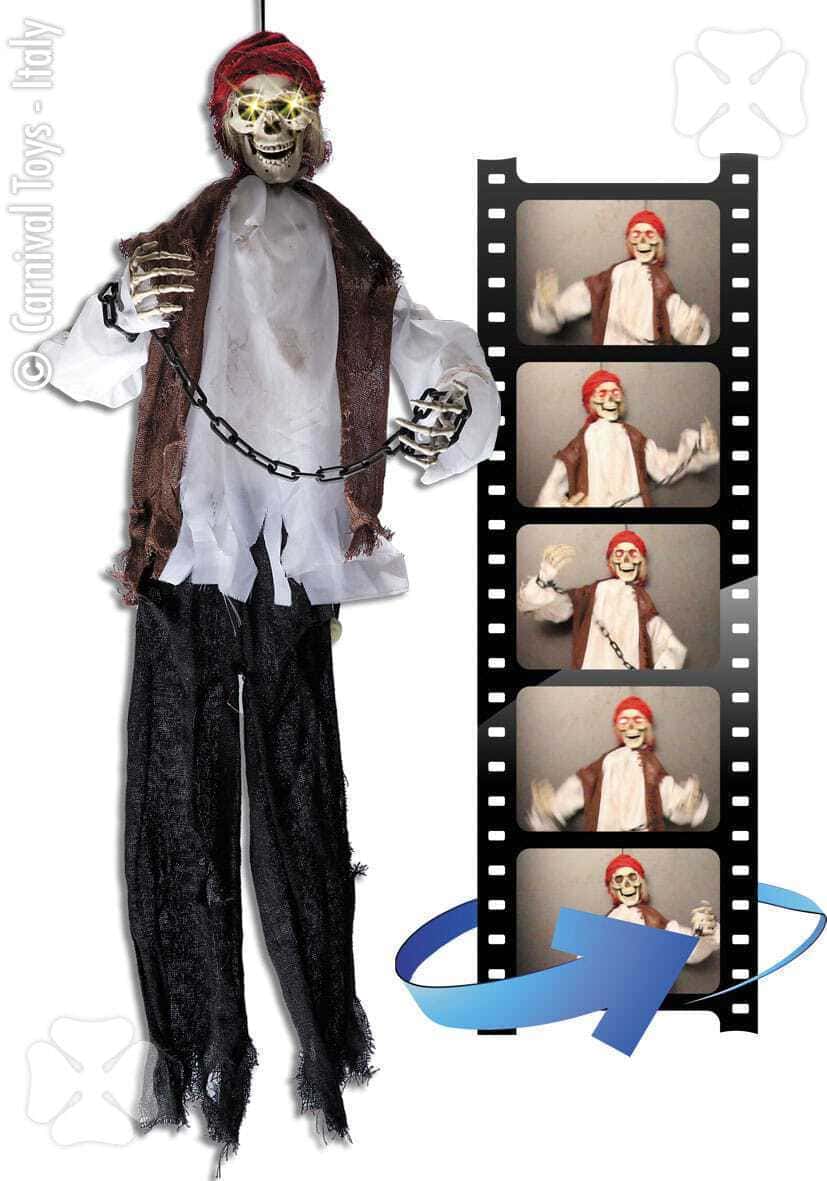 Scenografia Scheletro Pirata da Appendere