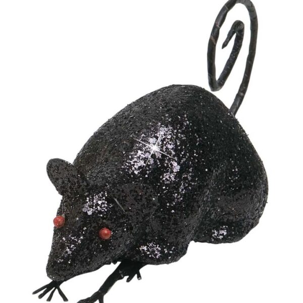 Topo Nero Glitter Gigante