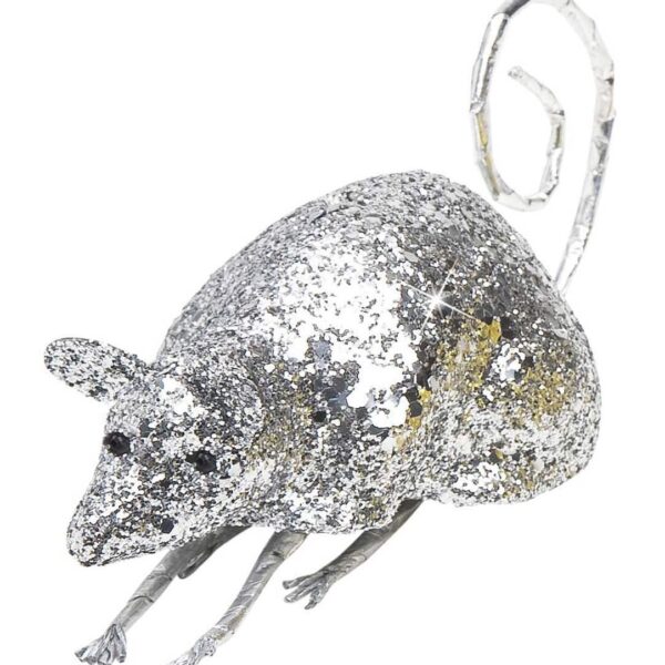 Topo Argento Glitter Gigante