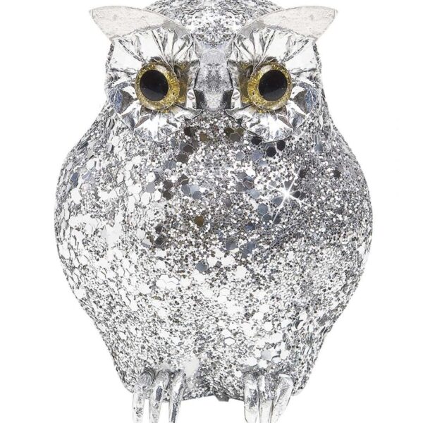 Gufo Argento Glitter