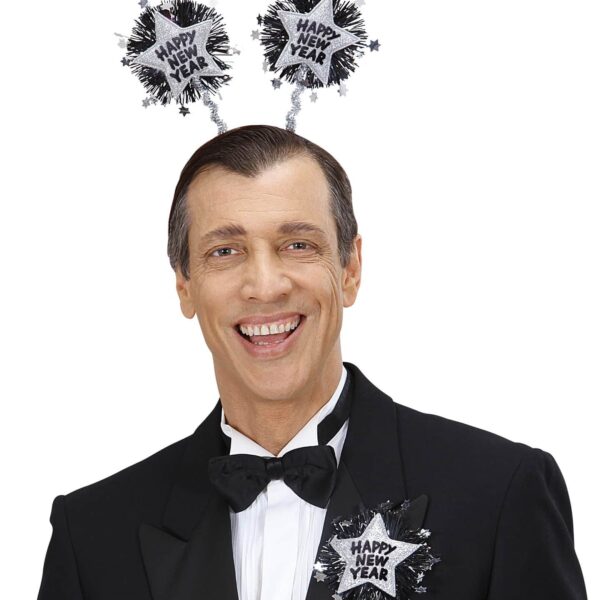 Cerchietto Argento Happy New Year