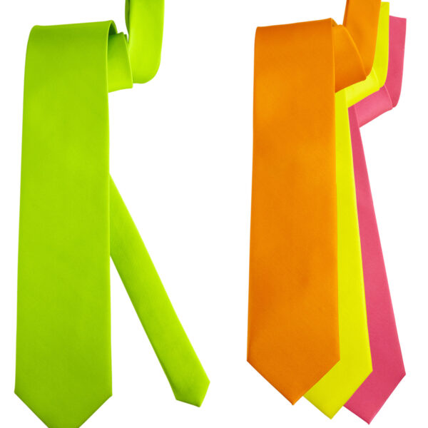 Cravatta Fluorescente Colori Assortiti