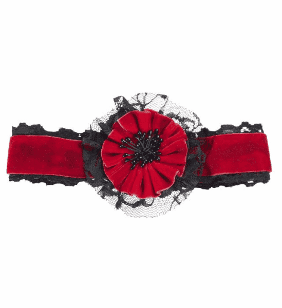 Girocolllo con Fiore Rosso