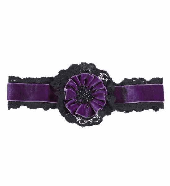 Girocollo con Fiore Viola